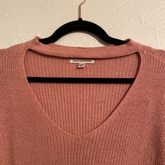 Pink American Eagle Open Chest Sweater - Picture 3 of 4